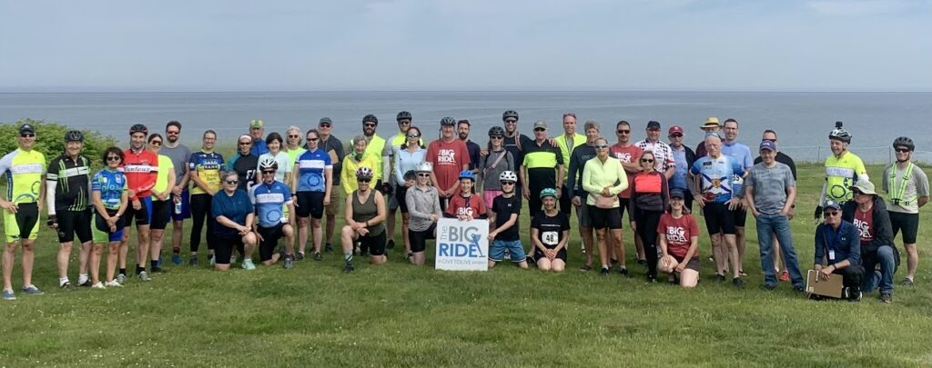 Big Ride gathered for a photograph.